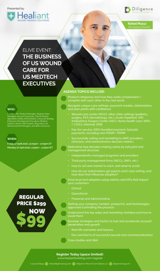 The Business of US Wound Care for MedTech Executives Virtual Course Brochure - Apr 2020